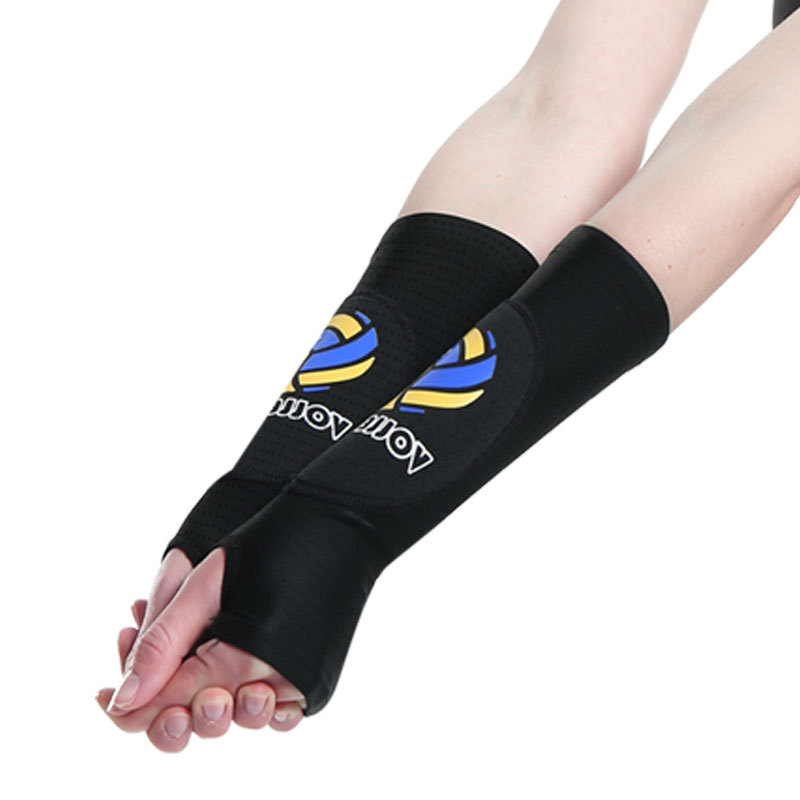 Venta caliente deportes brazo guardia voleibol femenino anti-colisión esponja presión entrenamiento examen ligero transpirable dedo cubierta brazo guardia