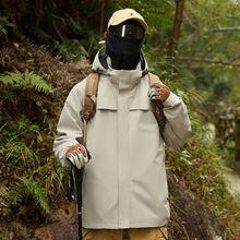 冲锋衣风衣薄外套定制三合一企业工作服加厚工装夹克做刺绣印logo