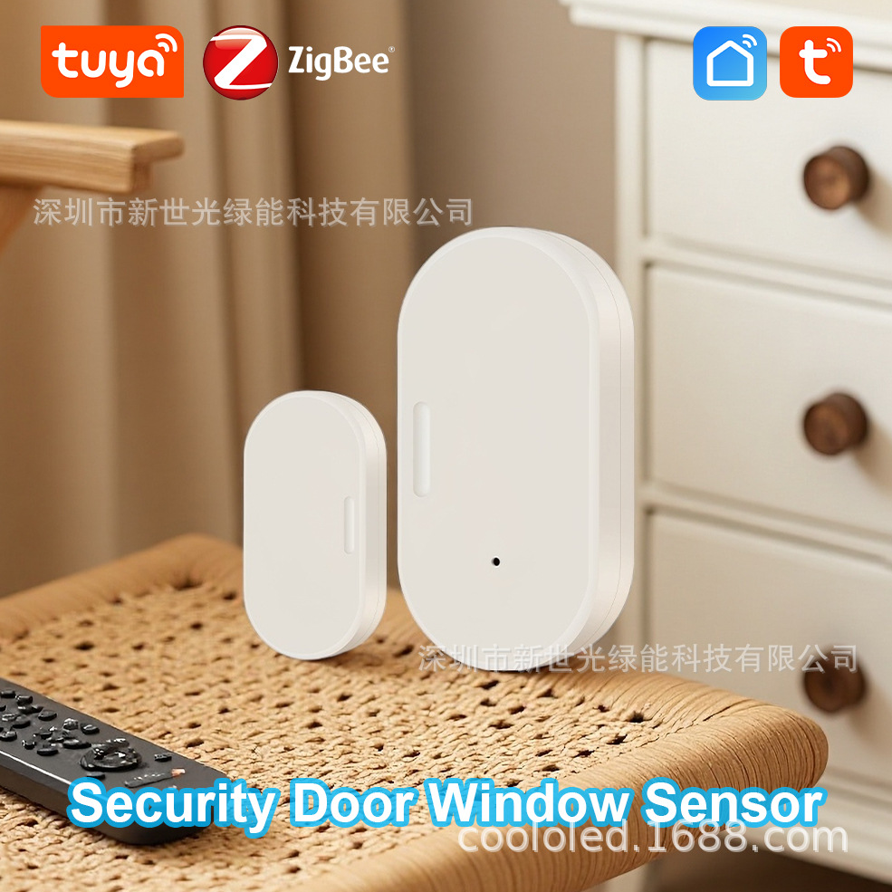 Sensor de Puerta Inteligente Tuya Zigbee, Sensor de Puerta y Ventana Inteligente Tuya