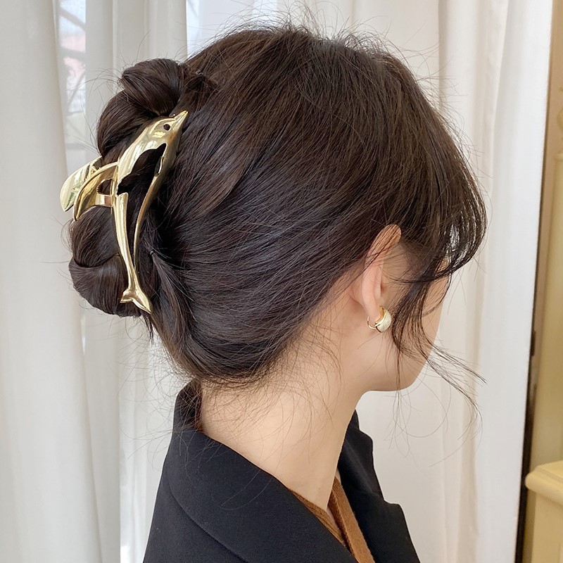 Hair Claws Hair Accessories Type Women's Cute Classic Style Dolphin Alloy Plating Hair Claws