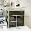 3 -layer high -quality storage box light green [No fear of high bottle]