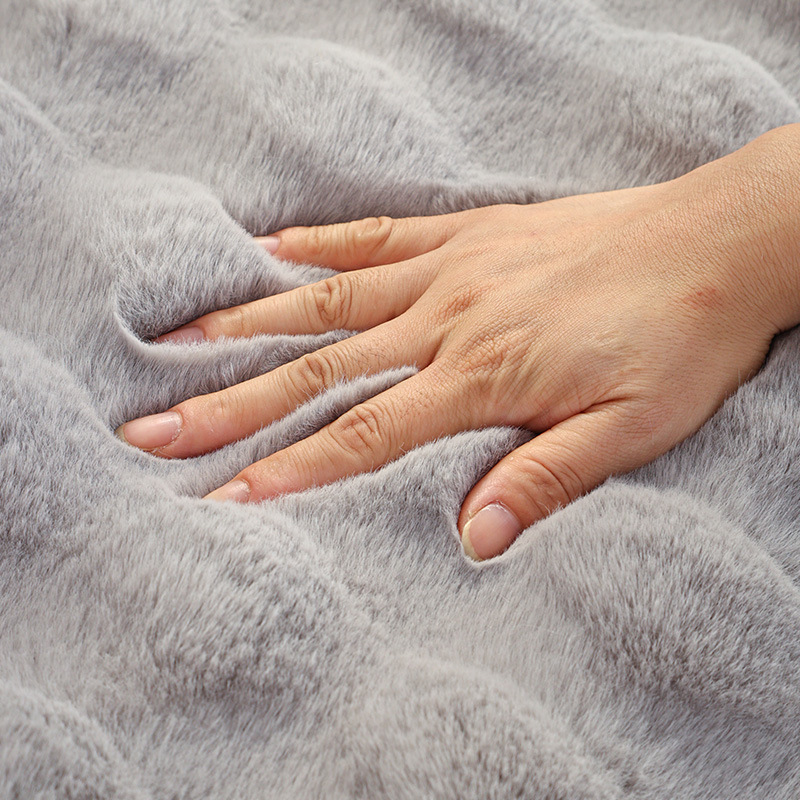 Koti ja puutarha Talvi korkealaatuinen kani pehmo sohvatyynyt luistamattomat tyynyt massiivipuu nahka sohvan päällinen koko kansi kangaspyyhe_voghion.com