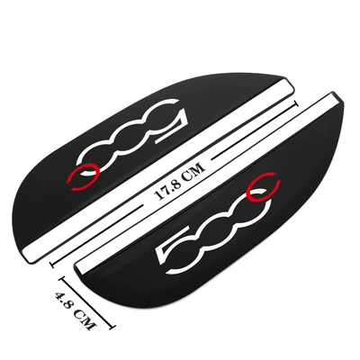 decoration car logo 500C X, Rearview mirror rainproof sticker - fiat-4-500c