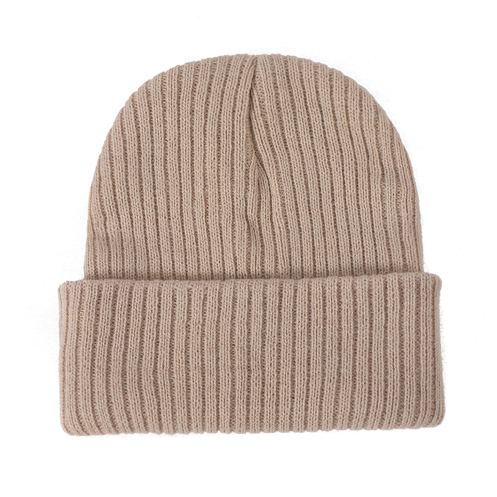 Solid Color Pattern Unisex Basic Solid Color Eaveless Wool Cap