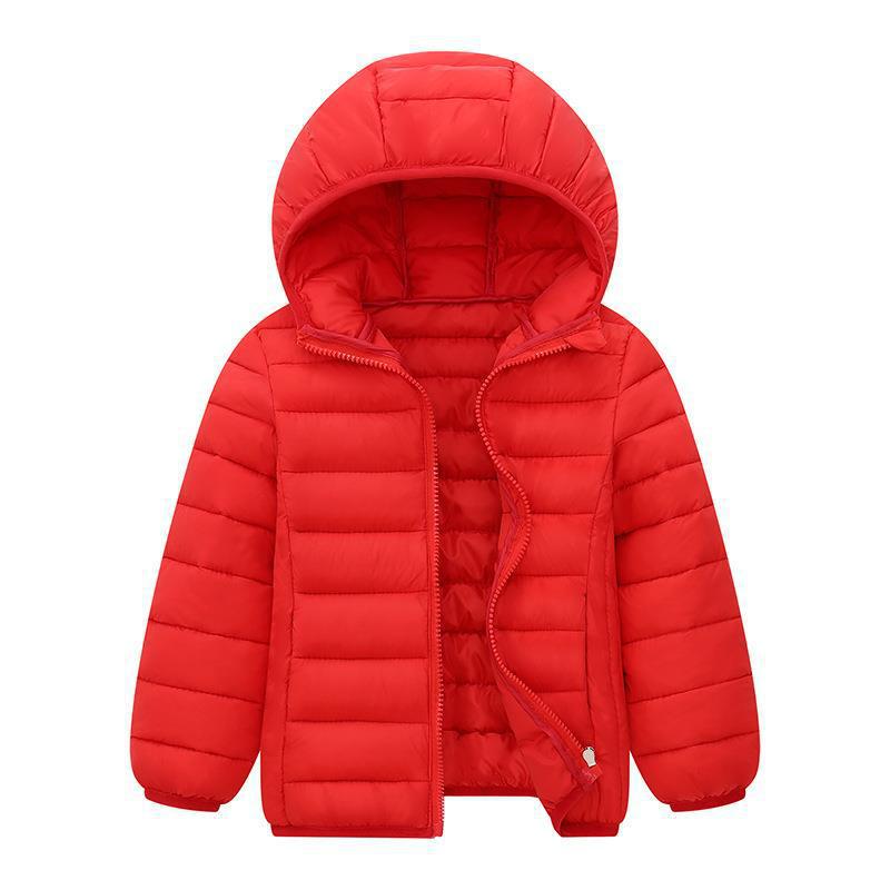 Chaqueta de plumón ligera para niños y niñas, modelo 2025, abrigo corto de algodón para niños pequeños y mayores.