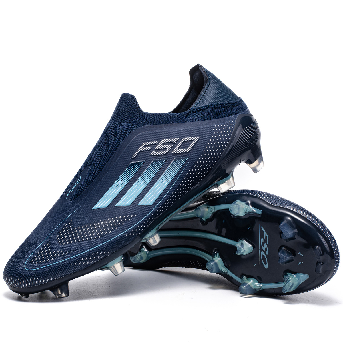 DF50 진한 파란색 긴 손톱