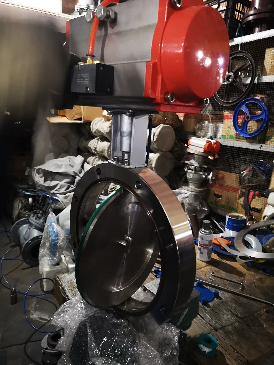 重庆阀门 不锈钢真空蝶阀DGB-10气动真空蝶阀气动真空蝶阀