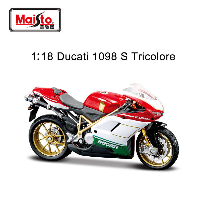 Maisto Meichi 1:18 motocicleta modelo Kawasaki Ducati BMW coche deportivo adorno artificial juguete de regalo
