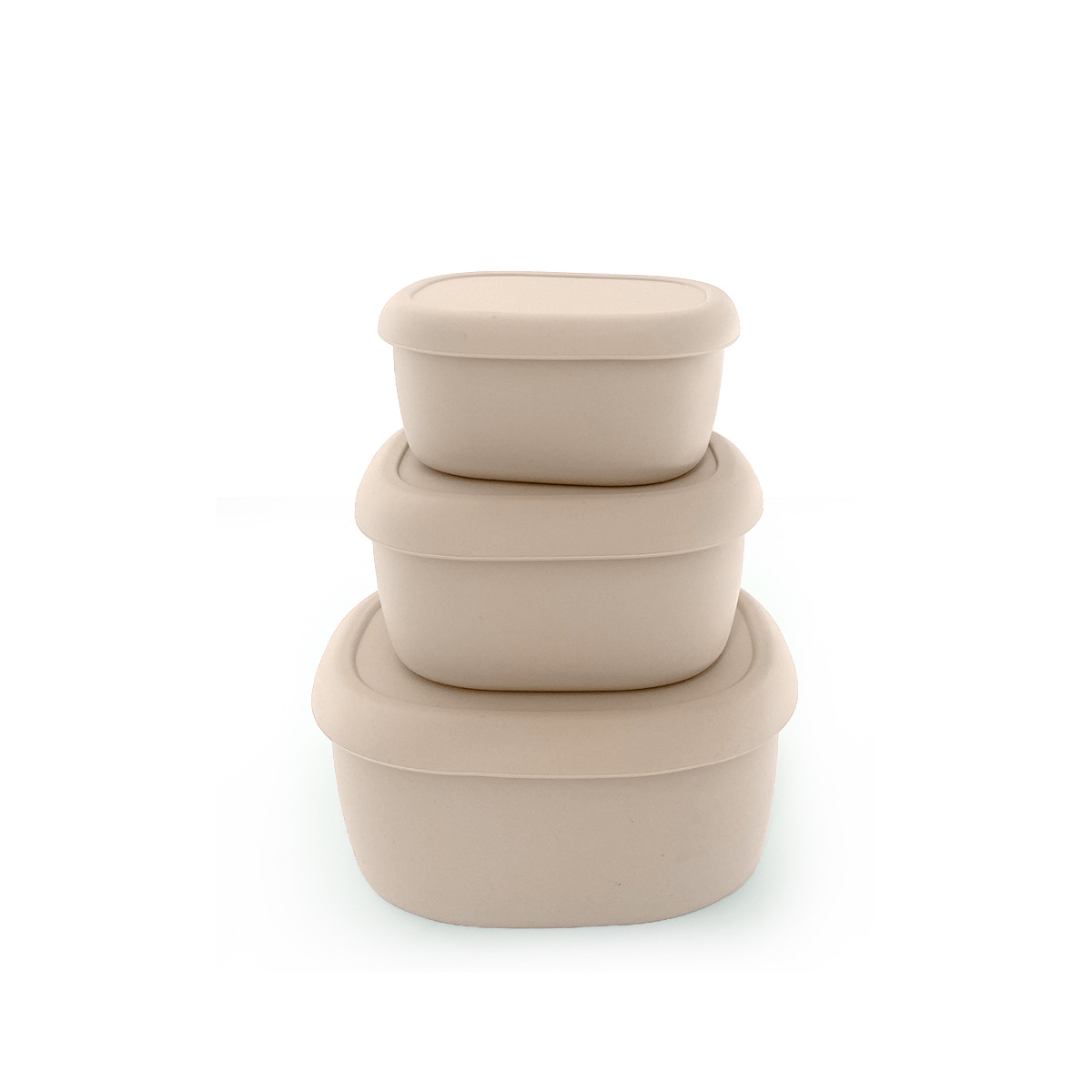 Nuevo producto Caja de conservación fresca de silicona Alimentos Frutas y verduras Conservación fresca Redondo Cuadrado Cuadrado Picnic Microondas Arroz Bento