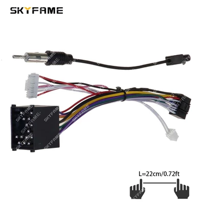 Skyfame Is Suitable for Bmw E39 E46 E53 Bmw Small Head Unit Audio Navigation Wiring Harness Kit (Other Car Modifications) - single-line