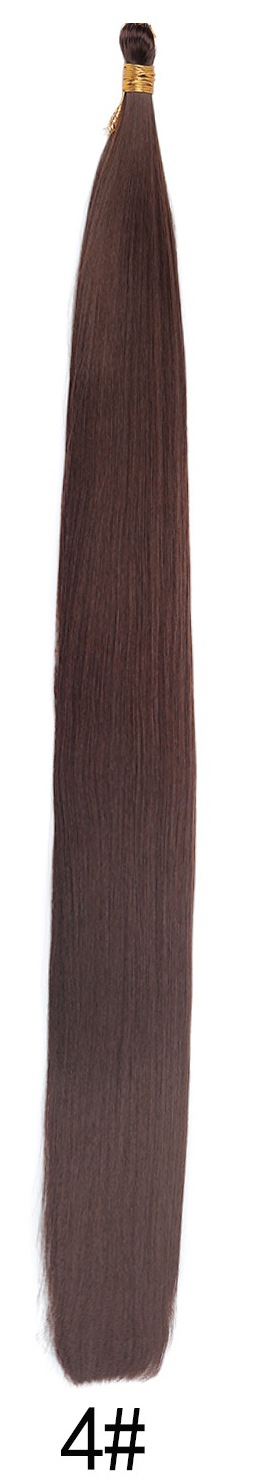 Wholesale Bone Straight bulk hair 24 pulgadas de fibra química Braiding Hair