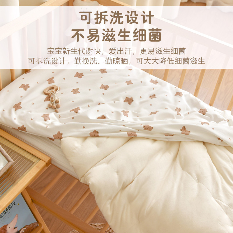 宝宝棉花床褥新生婴儿纯棉a类秋冬加厚床褥垫幼儿园儿童铺被|undefined