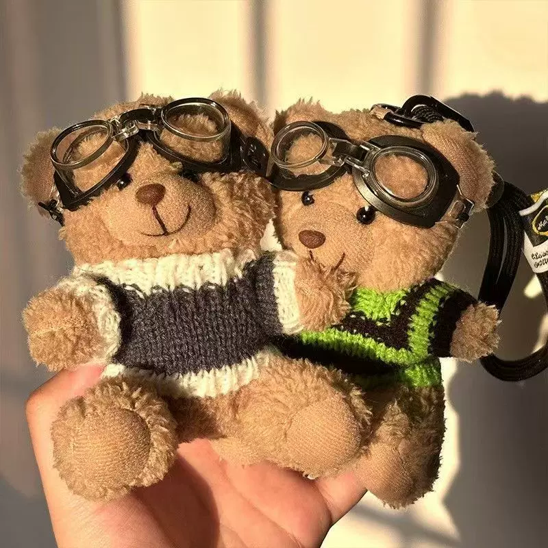 可爱熊熊公仔毛衣小熊钥匙扣包挂件创意毛绒玩偶情侣闺蜜礼物挂饰