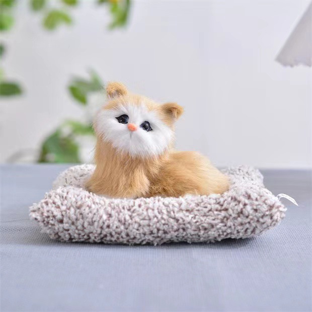 [소리와 함께] 대나무 숯 고양이 (카키)