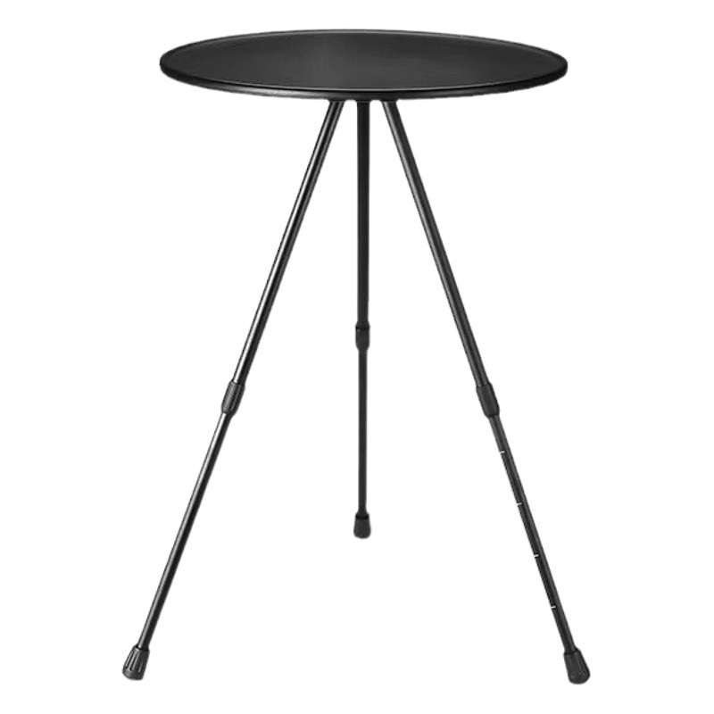 Aleación de aluminio al aire libre plegable pequeña mesa redonda portátil Mesa ajustable ultraligero camping mesa de té de dos personas mesa de comedor