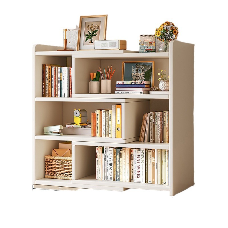 Escritorio de múltiples capas de almacenamiento rack de almacenamiento de escritorio estantería armario de oficina piso pequeña estantería estudiante casa gabinete