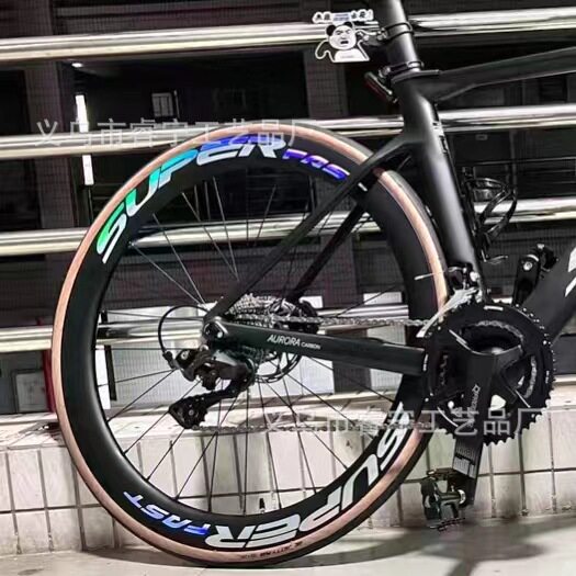 SUPER Highway Wheel Set Carbon Knife Rim Sticker Bicycle Wheel Set Creative Decorative Sticker Personalized Trend Sticker