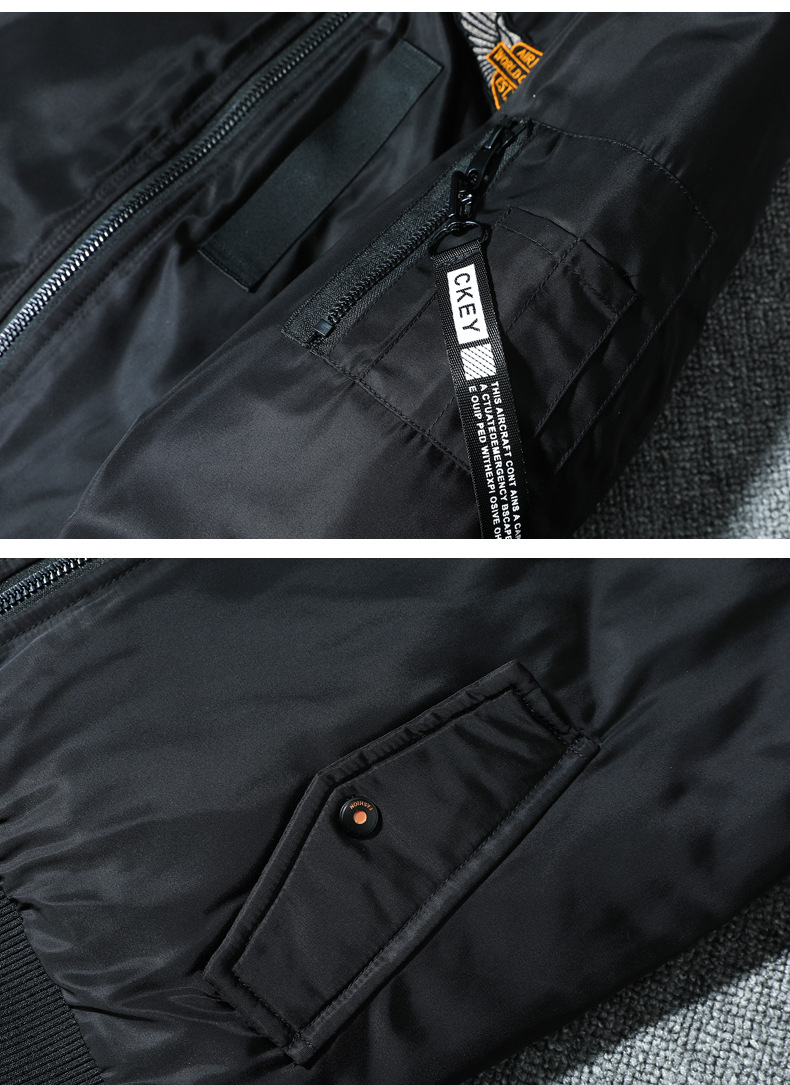 Men's Casual Pilot Jacket For Autumn And Winter Thickened Cotton_voghion.com