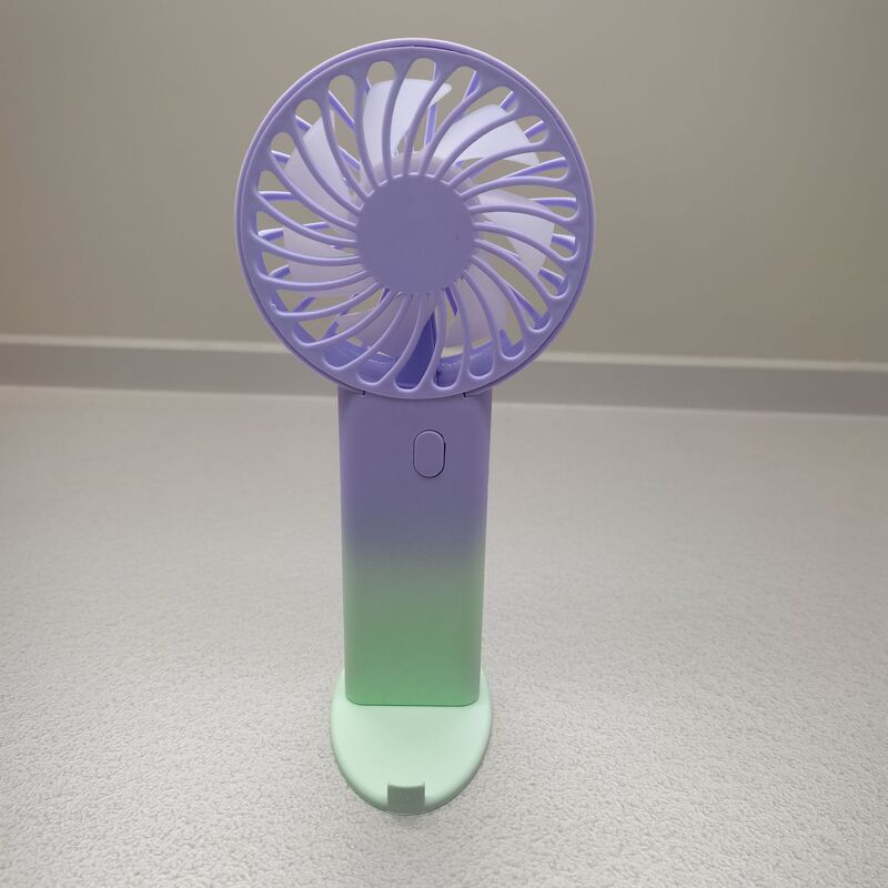 ミニグラデーションハンドヘルドファン怠惰な充電サイレント電動小型ファンクリエイティブ学生 USB 小型扇風機|undefined