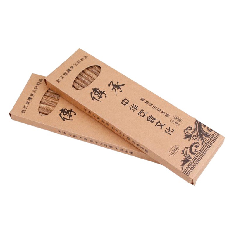 Palillos de madera de ala de pollo palillos de madera para el hogar palillos de palo de rosa palillos fritos antideslizantes palillos de olla caliente alargados Logotipo de letras comerciales