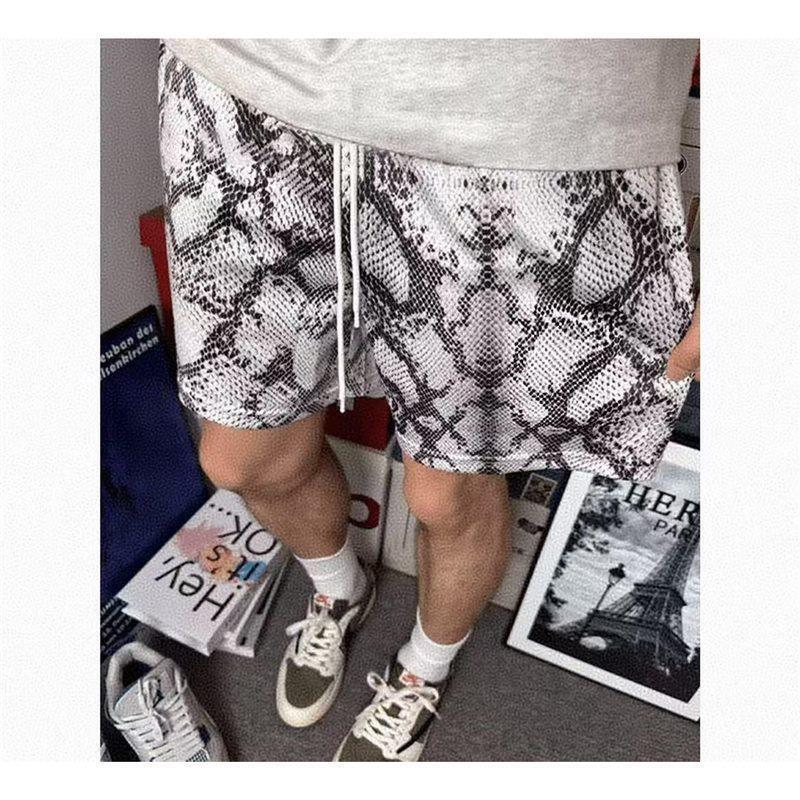 American-Style Python Texture Cool Sports Shorts for Men, Trendy and Comfortable for Basketball, Fitness, Running, Loose Casual Shorts American-Style Python Texture Cool Sports Shorts for Men, Trendy and Comfortable for Basketball, Fitness, Running, Loose Casual Shorts