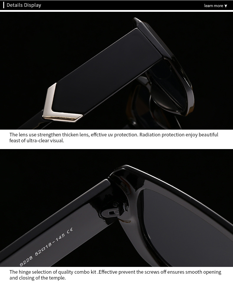 Square Sunglasses For Men And Women Modern Retro Decorative Frame_voghion.com
