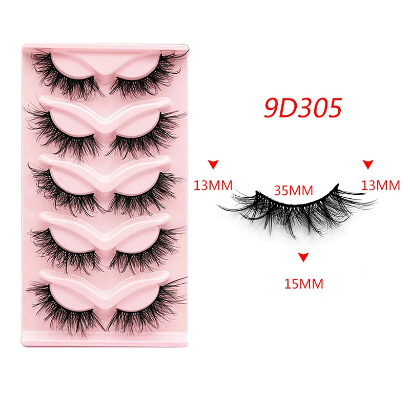 False Eyelashes Cat-Eye 3D, European Style, Assorted Styles (Multiple Specifications)