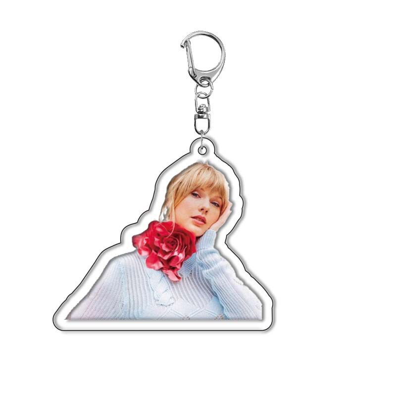 Cross-Border New 2D Character Peripheral Taylor Swift Acrylic Keychain Pendant