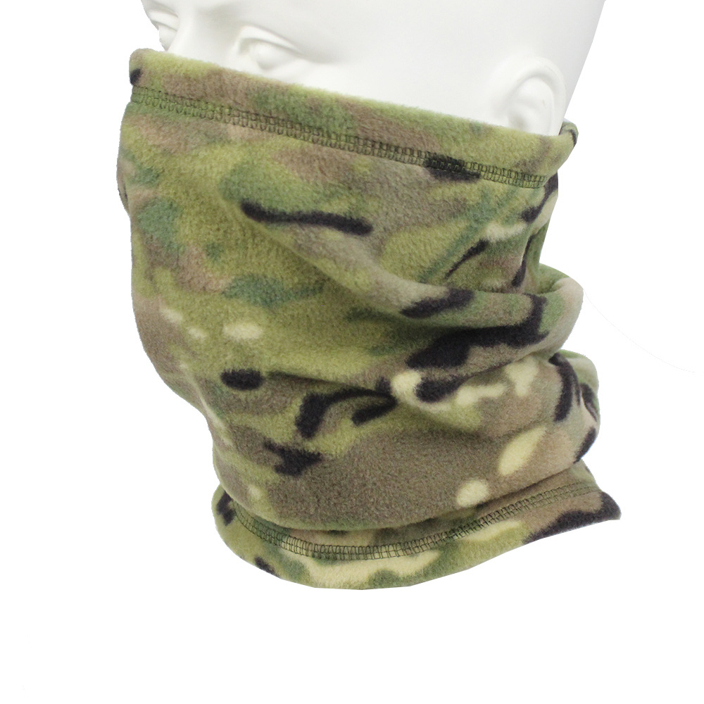 Outdoor Camouflage Fleece Warm Mask Autumn and Winter Multifunctional Neck Set Warm Fleece Ski Mask Riding Scarf