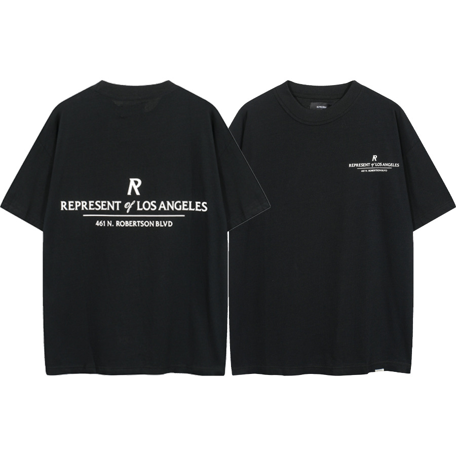 Represent Los Ángeles Limited Logo Impresión T-Shirt de manga corta casual para hombres y mujeres