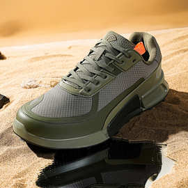 E家同款轻量化徒步鞋男款舒适透气回弹运动鞋户外防滑休闲健步鞋