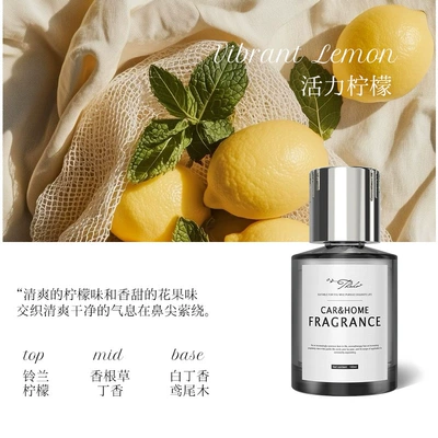 Car Air Freshener, Car Perfume, Car Perfume Aromatherapy - meizu-vitality-lemon