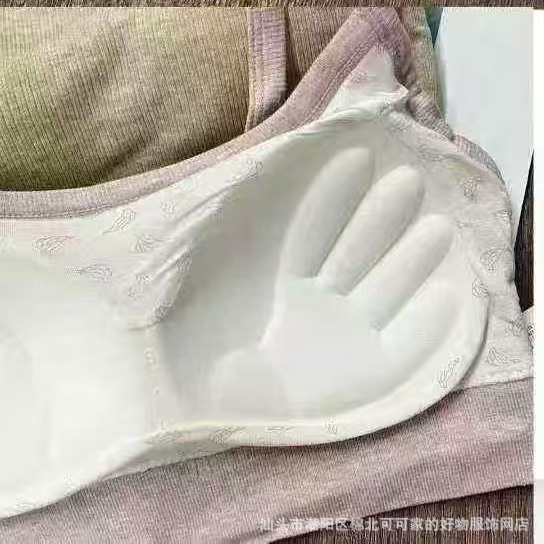 7342# stock bajo de mujeres sujetadores deportivos de látex taza fija de belleza espalda de pecho de amoníaco desnudo ropa interior de niña