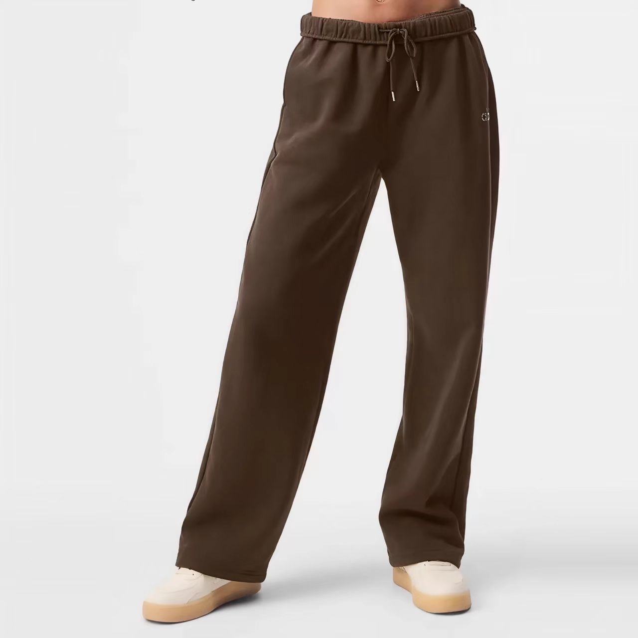 Versión correcta de otoño y invierno nueva marca de moda a * o pantalones de piernas anchas de cintura alta casual pantalones rectos para hombres y mujeres