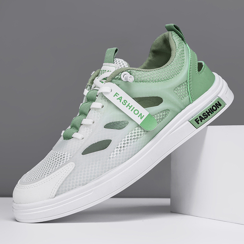 2026 zapatos de hombre de verano nuevos zapatos transpirables delgados de tendencia de zapatos de malla hueca de moda zapatos de skate casuales para hombres