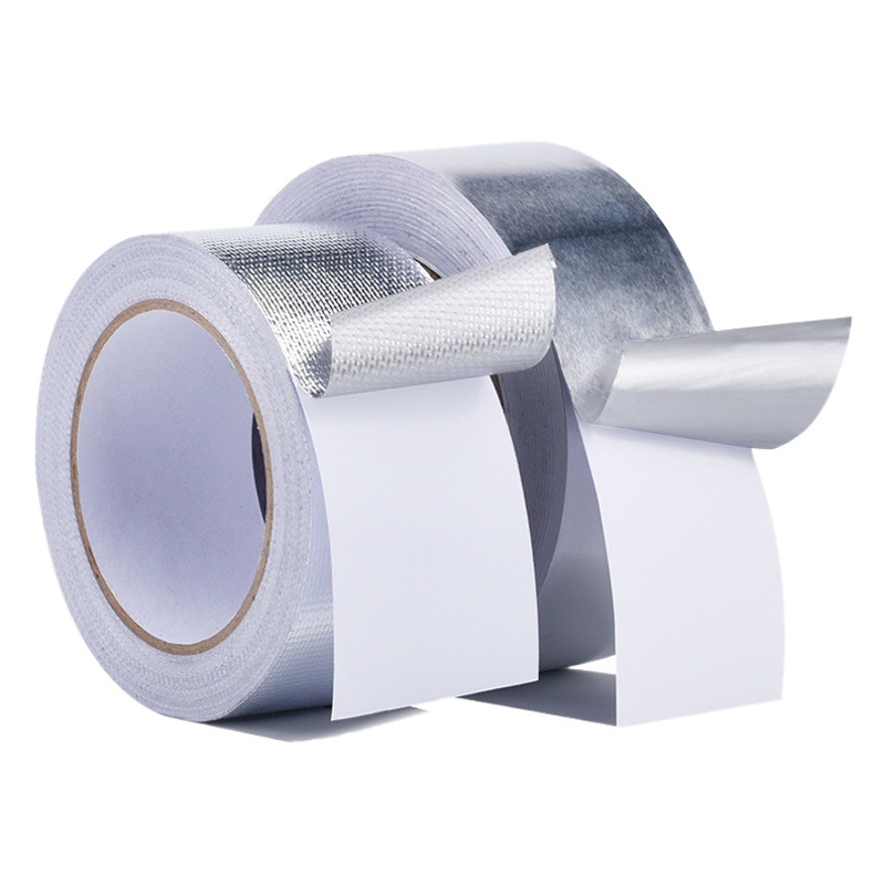 Gruesa tela de fibra de vidrio autoadhesiva cinta de papel de aluminio tubo de escape de humo sello de tubería de agua cocina reparación de fugas cinta resistente a altas temperaturas