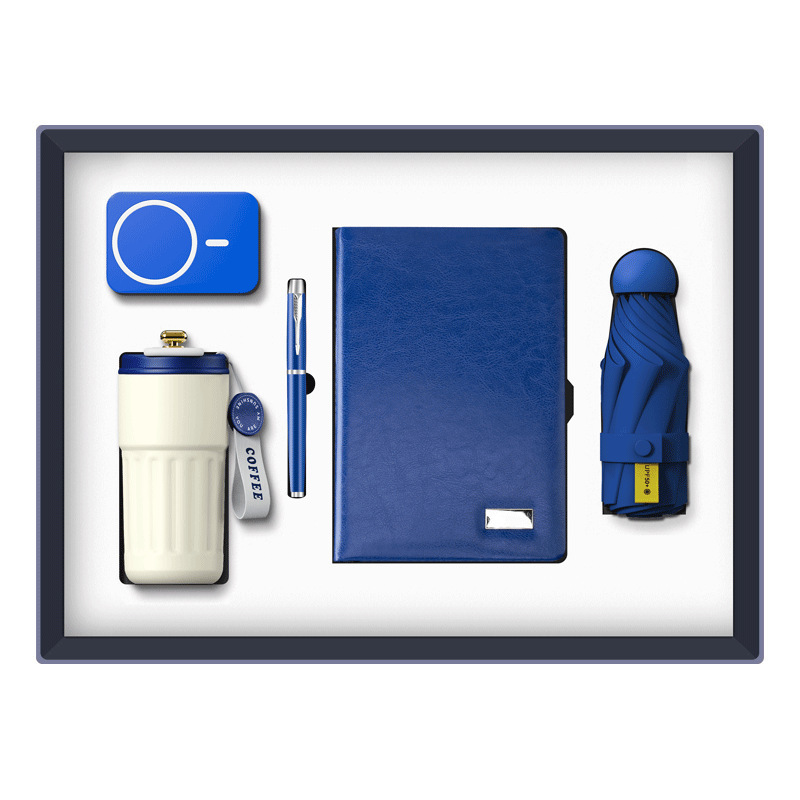 Caja de regalo de negocios de alta calidad impresa personalizada reunión de empresas estatales regalo conmemorativo para clientes bancarios abiertos