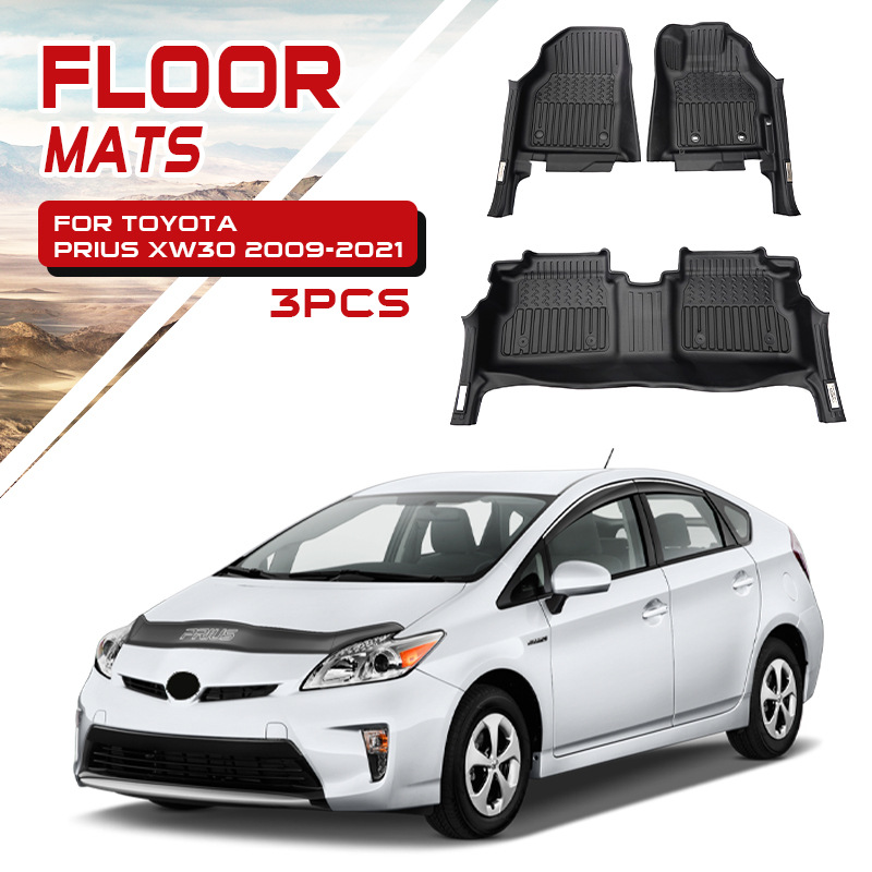 Prius-09-12-Juego de 3 piezas de almohadilla para pie tpe especial para conducción derecha