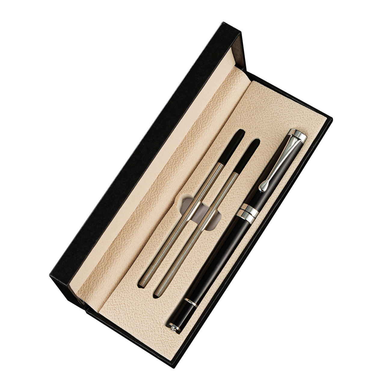 Bolígrafo de firma de metal rojo Guofeng caja de regalo de negocios conjunto de publicidad de alta calidad bolígrafo de impresión de logotipo bolígrafo neutro