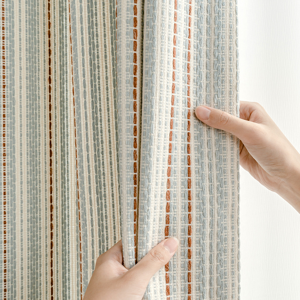 Nueva isla de Fair dopamina habitación infantil Jacquard francés cortina semi-sombra dormitorio sala de estar chica cortina niño