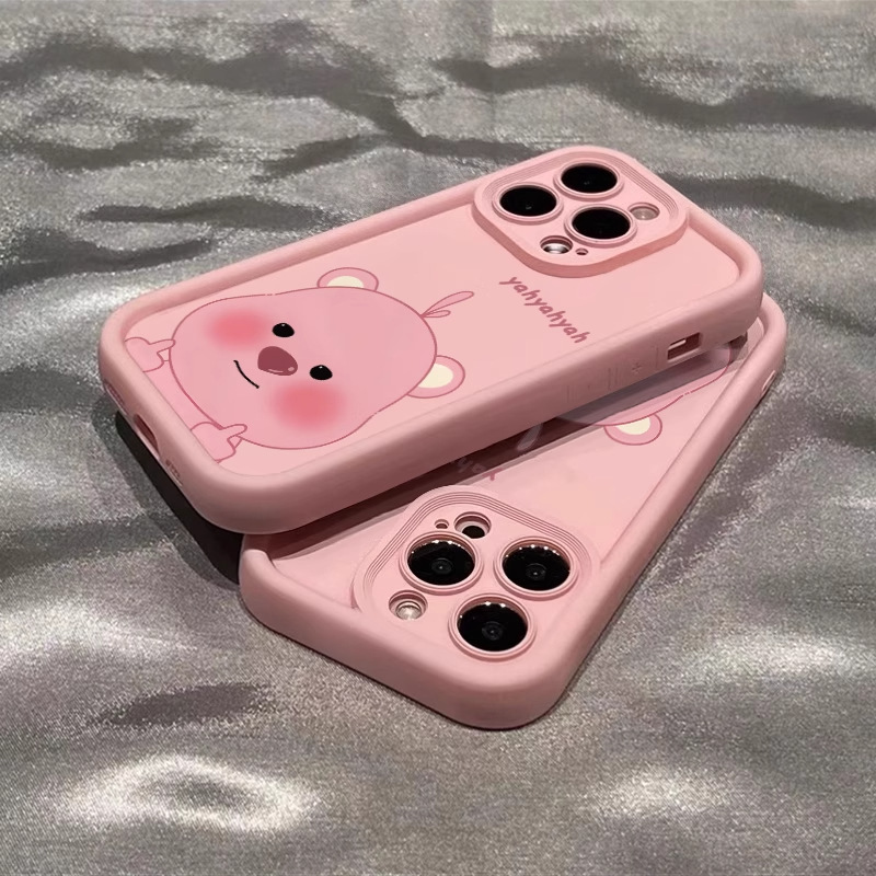 Middle Finger Loopy Beaver Suitable for Apple 16 Mobile Phone Case Iphone15/14/13 Funny 12/11 Cute Cartoon