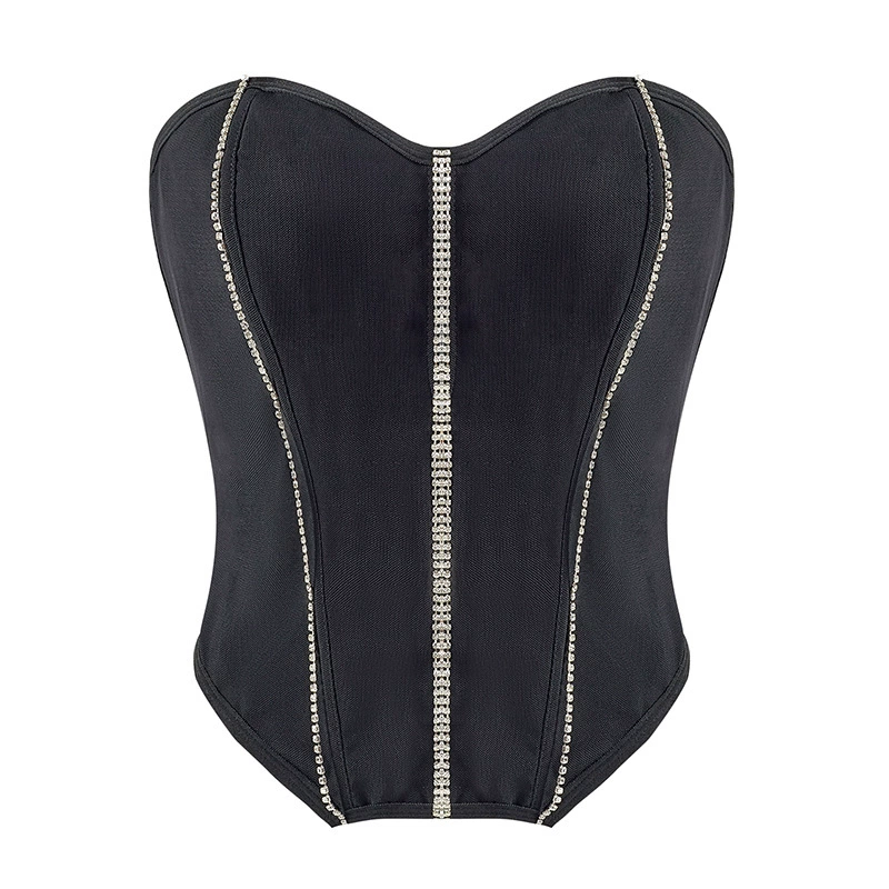 Майка без рукавов Spicy Girl с поддержкой «рыбья кость», удлиненной атласной завязкой на плечах, красивой спинкой и обертыванием на груди для женщин.