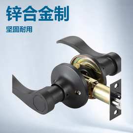 三杆执手锁 卧室门锁浴室锁通道锁锌合金锁具简约大气厂家直销