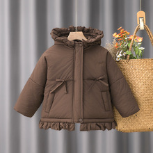 女童冬季棉服外套冬装2025新款女宝宝加厚洋气棉袄儿童保暖棉衣潮