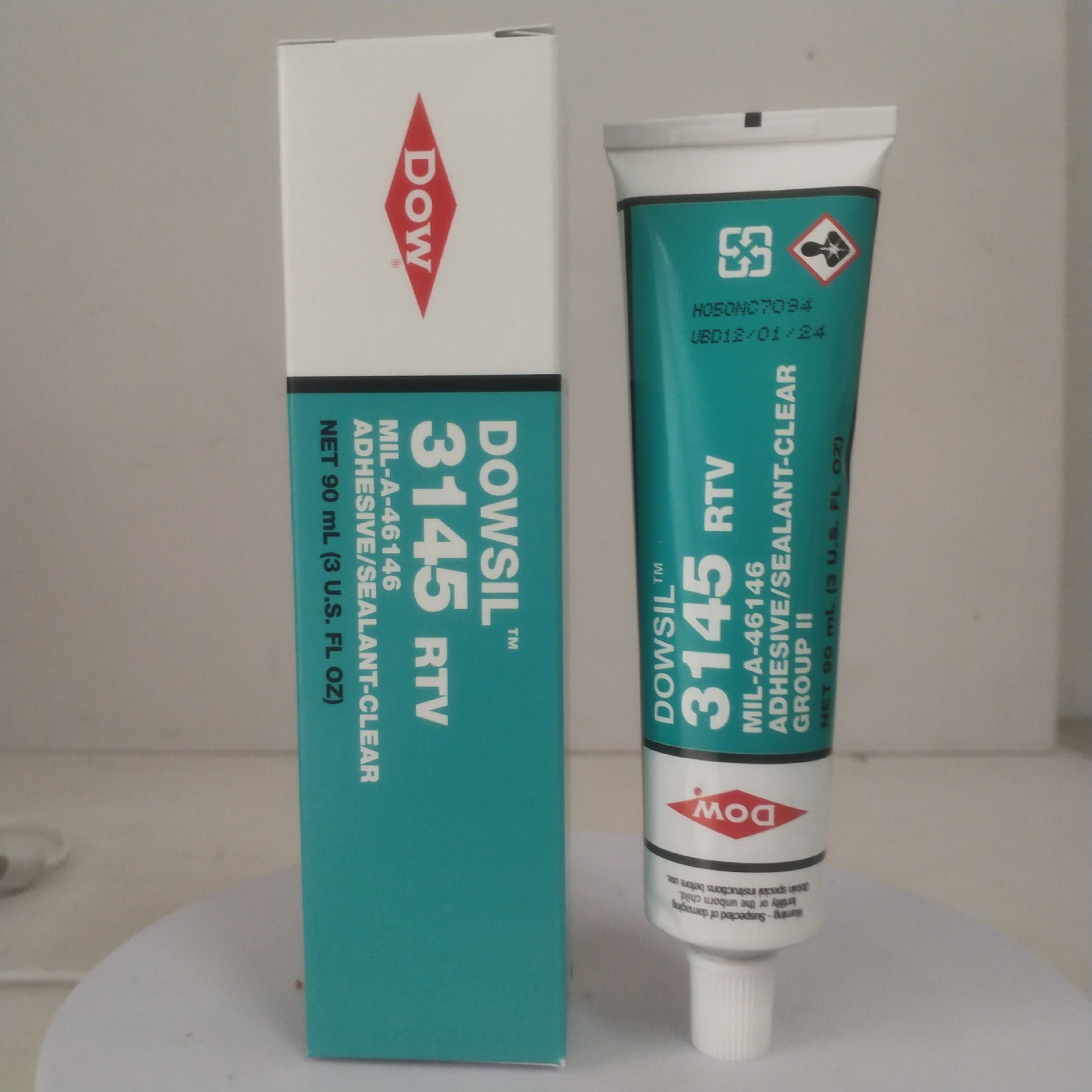 道康宁3145胶水RTV电子元器件硅胶3145密封绝缘透明液体弹性硅胶