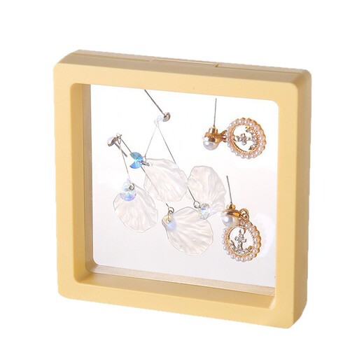 PE film suspended jewelry box bracelet earring hair accessory storage box transparent dustproof display box nail art storage magic