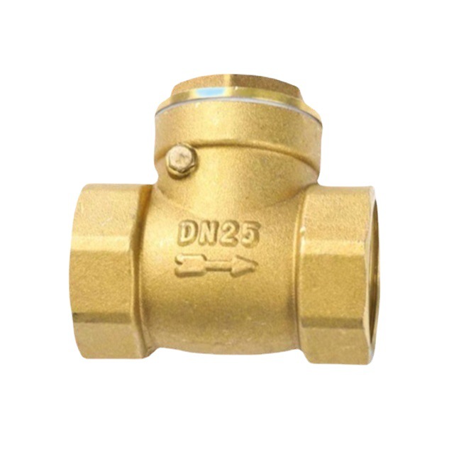 【奥兰斯】止回阀 旋启式双内丝黄铜卧式止回阀 自来水表止逆阀