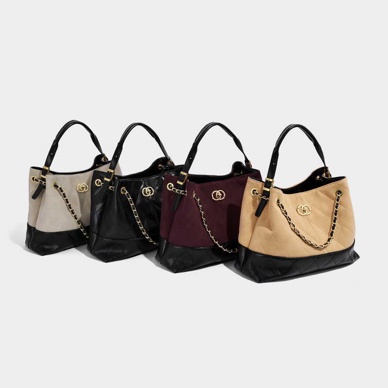 Xiaoxiangfeng2025 nuevo otoño y invierno de Nicholls herramienta de hierro de un hombro, bolsa de mano de moda de gran capacidad, bolsa de mano