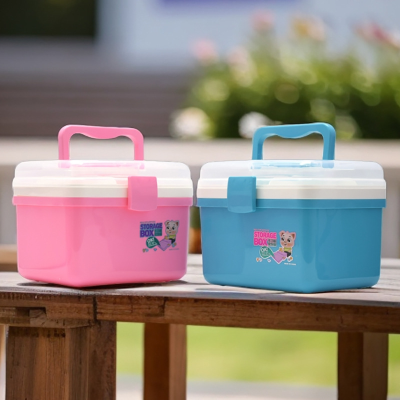 Handheld big medical storage system, storage box for manicure