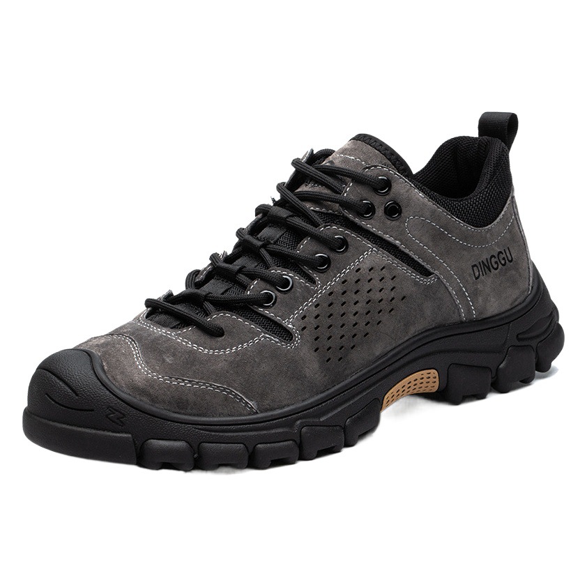 Los zapatos de protección laboral transfronterizos de los hombres anti-Smashing anti-piercing desodorante ligero resistente al desgaste puntera de acero trabajo zapatos verano al por mayor image 1